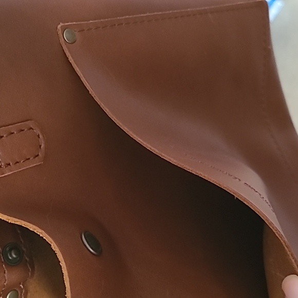 Portland Leather Mini Crossbody Tote - Honey - Picture 8 of 10